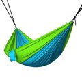 Next2Nature Portable 2 Person Hammock Rope Hanging Swing Camping - Light Blue & Fruit Green NE1588301